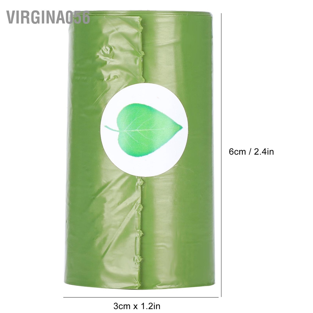 Virgina056 Túi đựng rác 10 cuộn có thể phân hủy được cho vật nuôi thơm làm sạch Sản phẩm