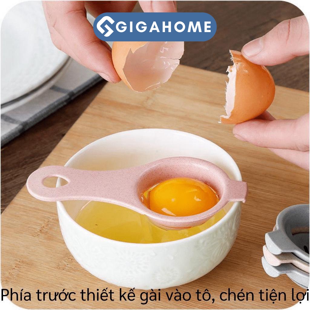 Dụng Cụ Tách Lòng Trắng, Lòng Đỏ Trứng Gà GIGAHOME Bằng Rơm Lúa Mì, Chịu Nhiệt Cao 5164