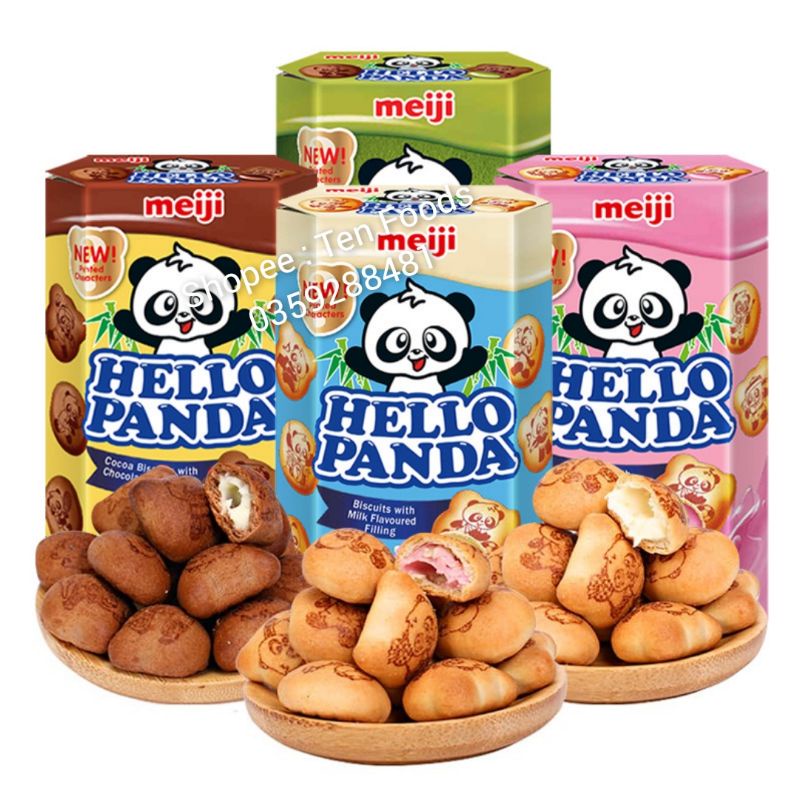 Bánh Gấu Socola Hello Panda 68g / Bánh Gấu Nhân Bơ