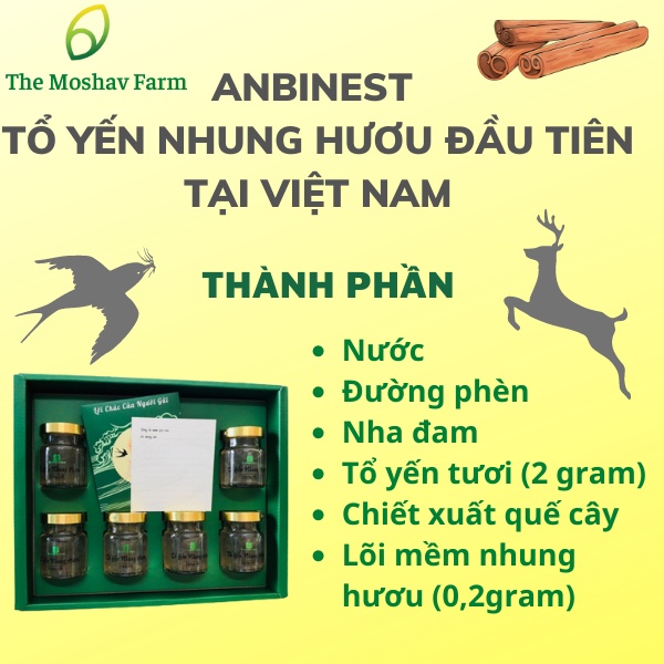 Tổ yến nhung hươu hộp quà tặng, yến nhung hươu chưng sẵn dành cho người già, người cần bồi bổ cơ thể, trẻ suy dinh dưỡng