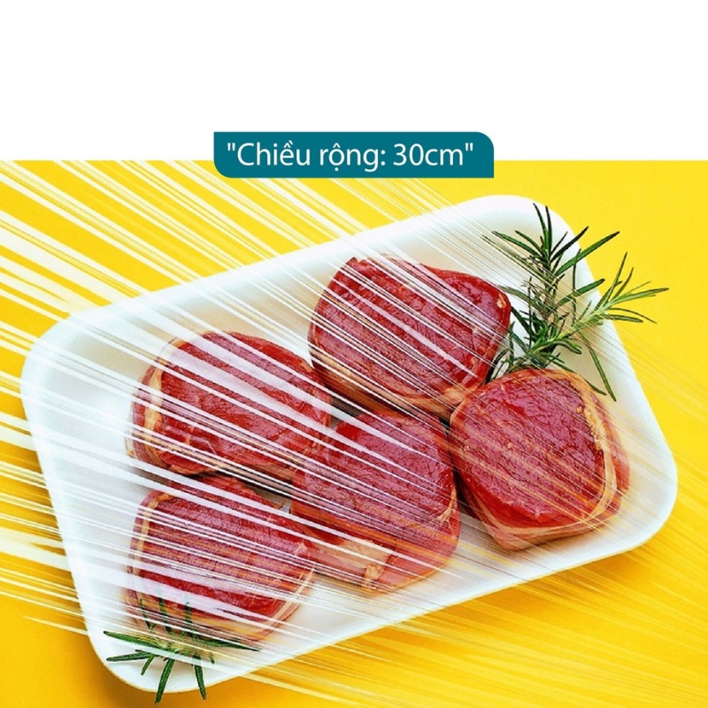 Màng bọc thực phẩm PVC Laspalm chính hãng co giãn tốt bọc thức ăn bảo quản đồ trong tủ lạnh tươi ngon hơn LP150