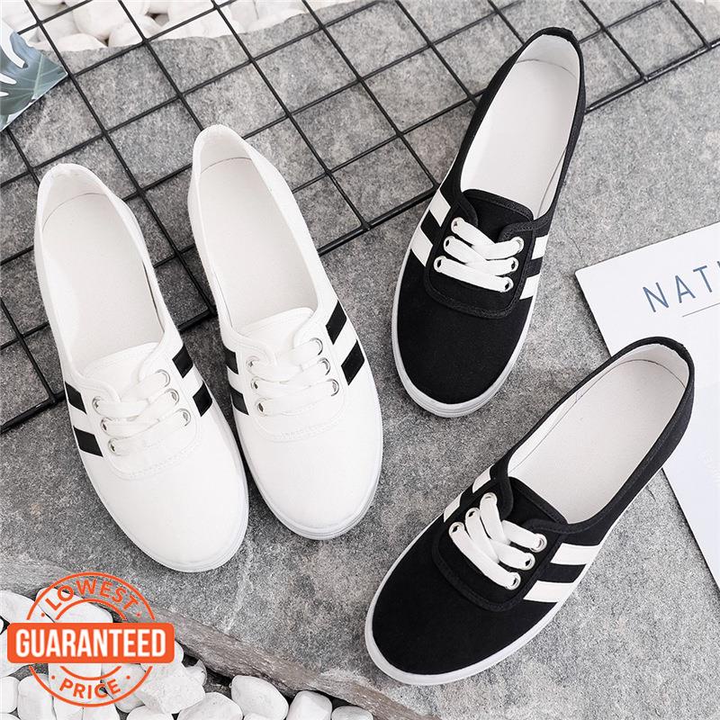 Pim Hàng Sẵn Sàng⭐️Giày Thể Thao Vải Bạt Phong Cách Ulzzang Hàn Quốc Thời Trang Mùa Thu Dành Cho Nữ Size 30-40 XZ29933