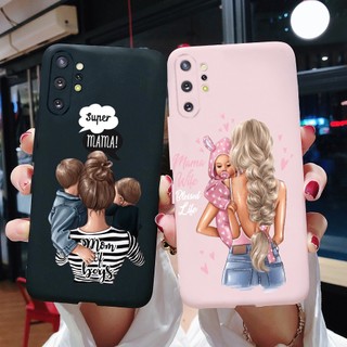 Ốp điện thoại tpu silicon mềm hình mẹ và bé cho samsung galaxy note 10 plus note10 10 +