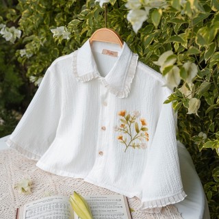 Áo sơ mi thêu hoa hangkao closet-T.ASMH