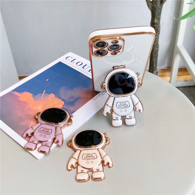 Giá Đỡ Điện Thoại / Máy Tính Để Bàn Hình Phi Hành Gia 6D Chống Trầy Xước / Chống Mòn Có Thể Gập Lại