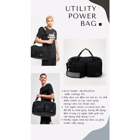 Túi trống Utility Power Training Duffel Bag