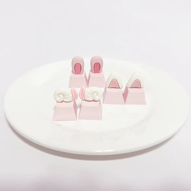 Keycap tai gấu, tai thỏ dễ thương chỉ dành cho bàn phím cơ
