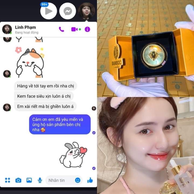 🎋𝗖𝗵𝗶́𝗻𝗵 𝗛𝗮̃𝗻𝗴 𝗕𝗮𝗺𝗯𝗼𝗼-𝗚𝗶𝗮́ 𝗖𝘁𝘆🎋Kem Face Bamboo-Dưỡng trắng, cấp ẩm, căng bóng da