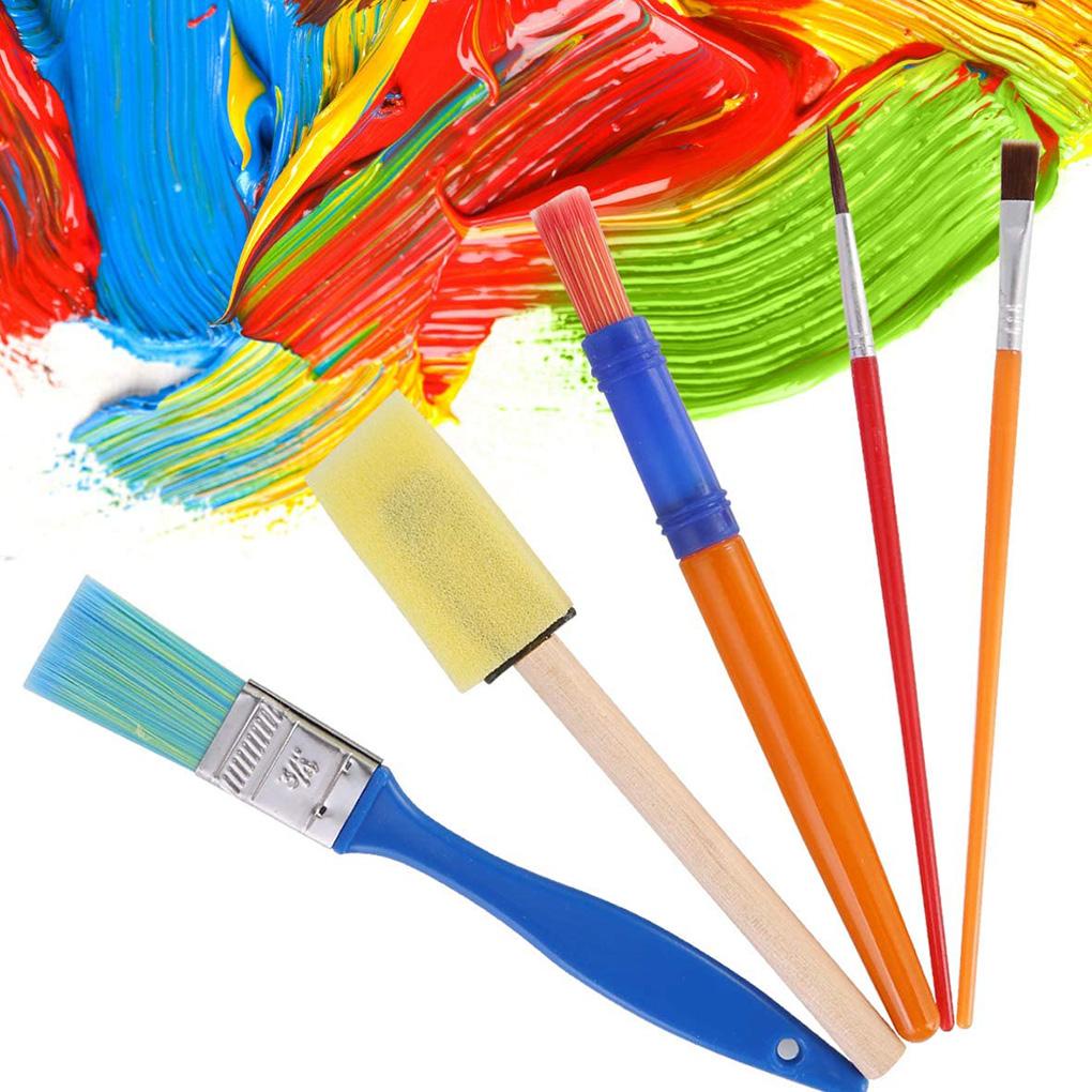 Bộ 42 Cọ Xốp Vẽ Tranh DIY Cho Bé