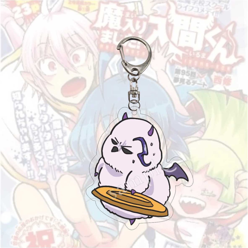 Thiếu Nữ HQ3 Mairimashita! Iruma-kun Móc Chìa Khóa Bằng Acrylic In Họa Tiết Hoạt Hình Iruma Clara Valac Dễ Thương Dùng Làm Quà Tặng