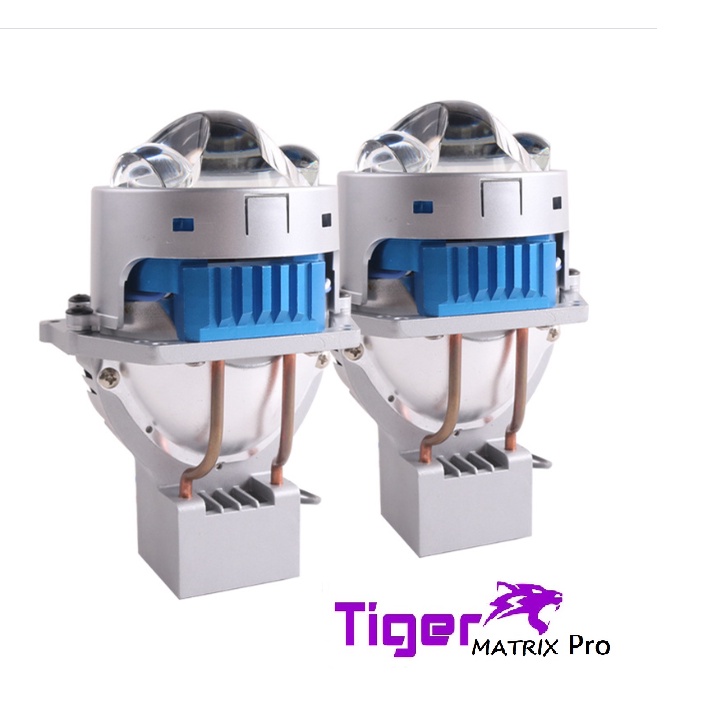 Đèn pha bi cầu led TIGER MATRIX PRO trợ pha laser 75w