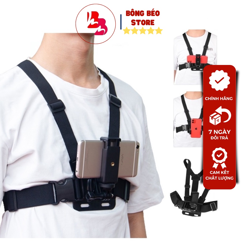 Dây Đeo Ngực Cho Điện Thoại Quay Phim Làm Camera Hành Trình Đi Phượt Độc Đáo