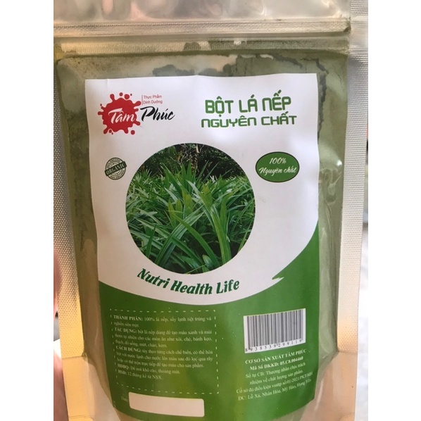 100gr Bột lá nếp thơm mịn nguyên chất 100% cực tốt