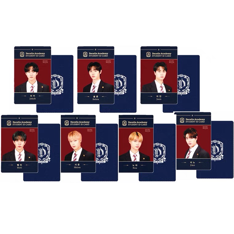 Bộ Sưu Tập Thẻ Ảnh Học Sinh Enhypen Decelis Academy PVC