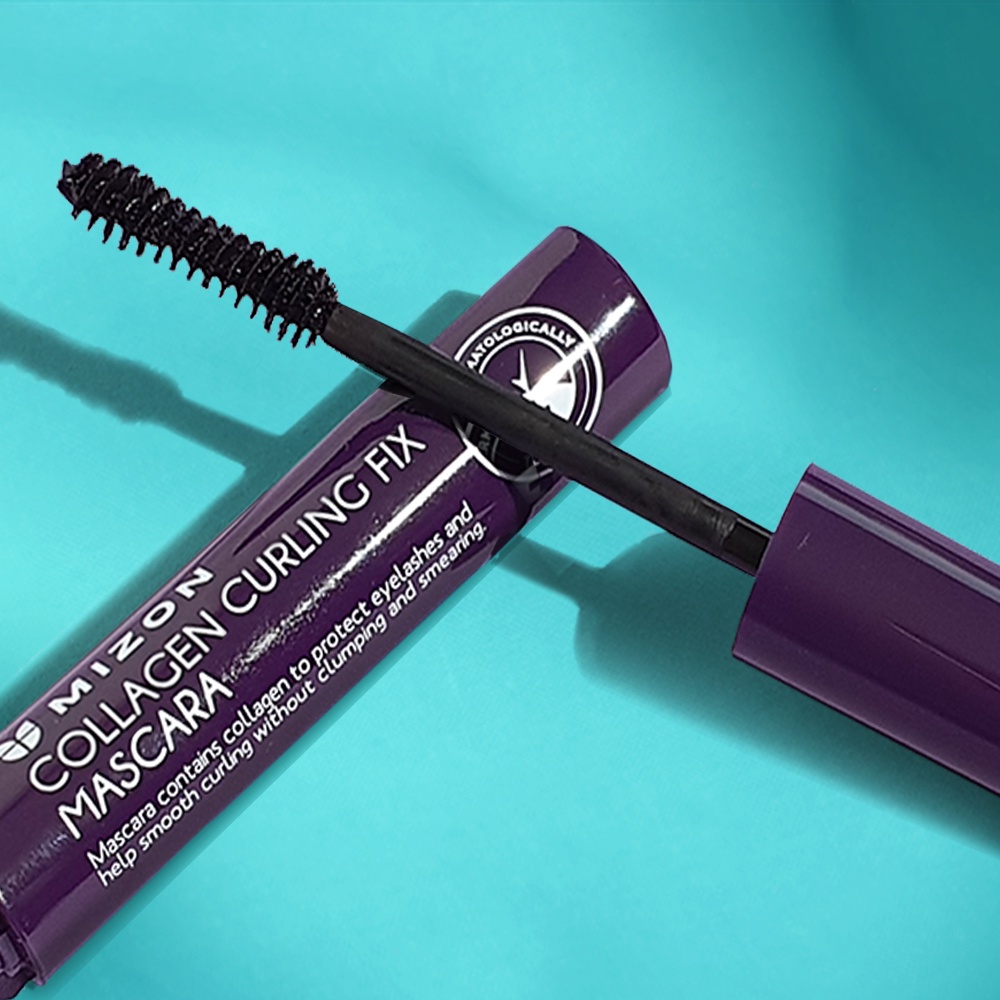 MIZON Collagen Curling Mascara 6g / Collagen, bảo vệ lông mi, đường cong mượt mà
