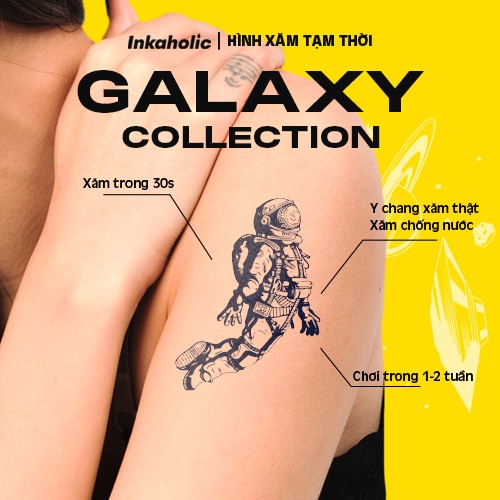 Hình xăm dán tạm thời 15 ngày Inkaholic, xăm giả đẹp & ngầu y xăm thật, chống nước 100