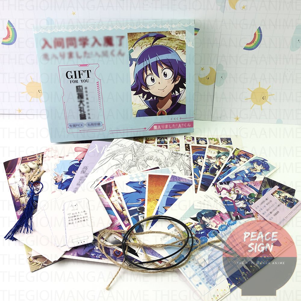 Hộp quà Mairimashita! Iruma-kun IRUMA GIÁ ĐÁO postcard poster lomo banner huy hiệu ảnh dán album anime chibi