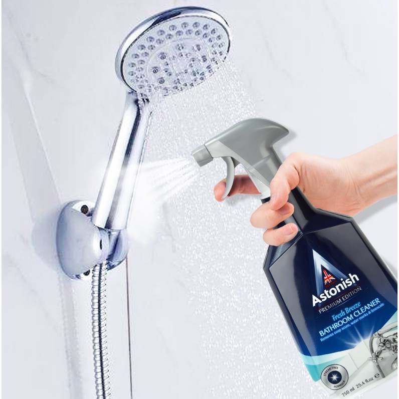Tẩy cặn canxi nhà tắm Astonish đồ inox sen vòi không ăn mòn kim loại C6710