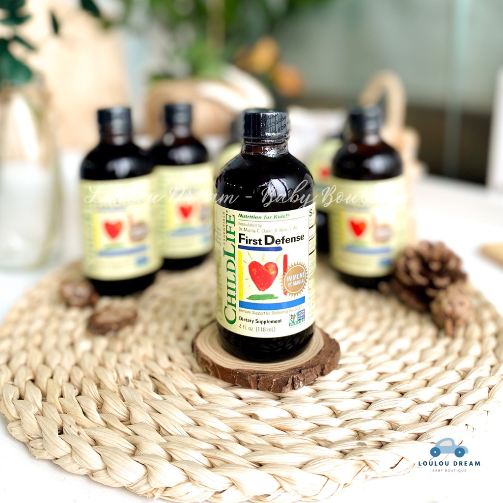 Vitamin ChildLife First Defense hỗ trợ miễn dịch và tăng sức đề kháng cho bé từ 6m (118.5ml) [AIR - CHÍNH HÃNG MỸ]
