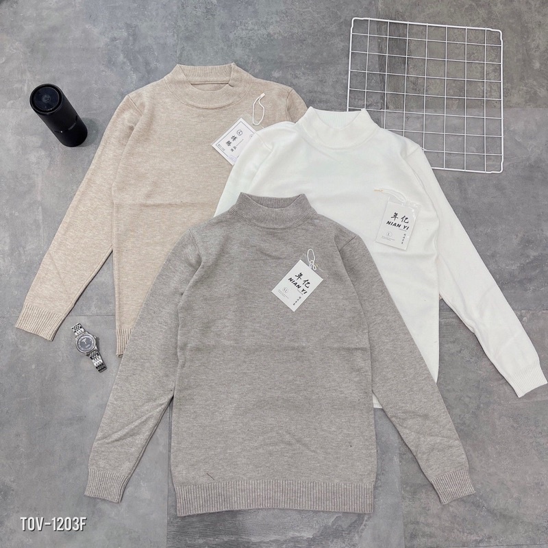 ❤️FREESHIP❤️Áo len nam cổ 3p đơn giản mà sang trọng. Vừa ấm vừa đẹp hàng qc chuẩn l1.size L / XL