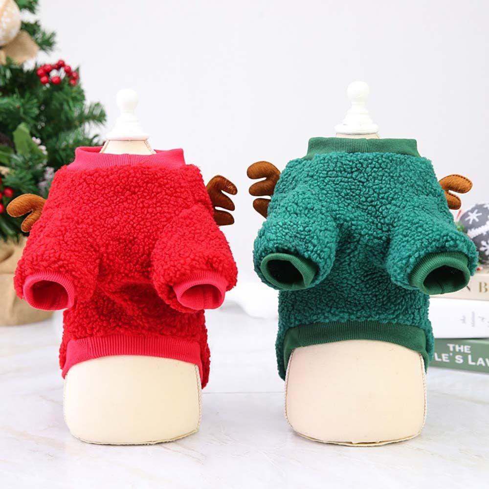 Áo Len Giữ Ấm Họa Tiết Giáng Sinh Năm Mới Dành Cho Chó Mèo