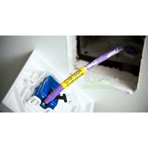 Ống Co Nhiệt HZSe màu trắng , khổ 5.8-17.7mm chiều dài 1,5m dùng cho máy in nhãn Brother