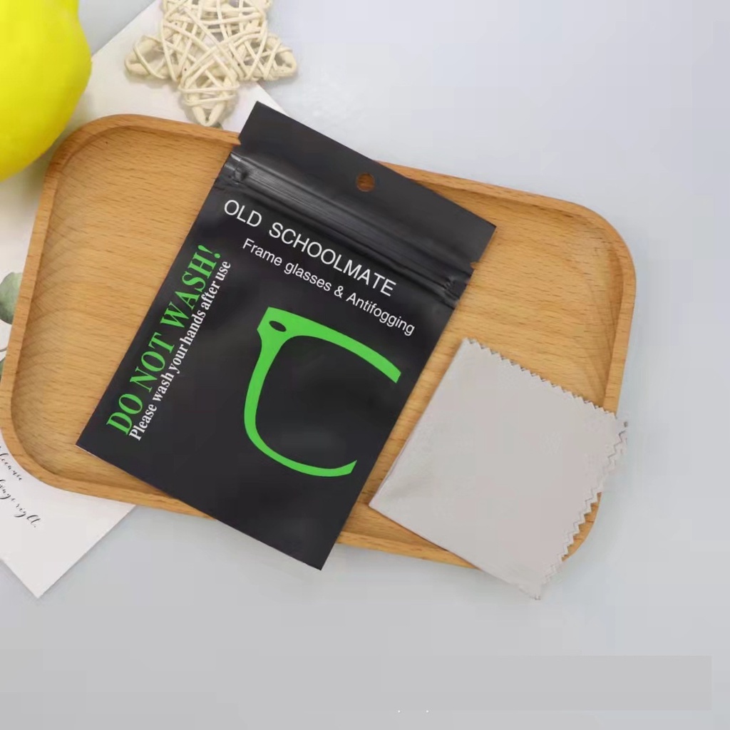 Combo 100 Khăn lau nano OLD SCHOOLMATE, Khăn lau chống bám hơi nước, hơi nước không bám vào kính