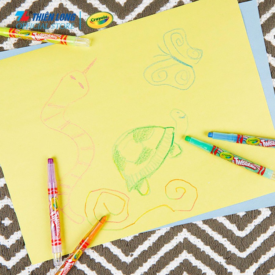 Hộp Bút Sáp Vặn Mini 24 Màu - Crayola 529724 chính hãng