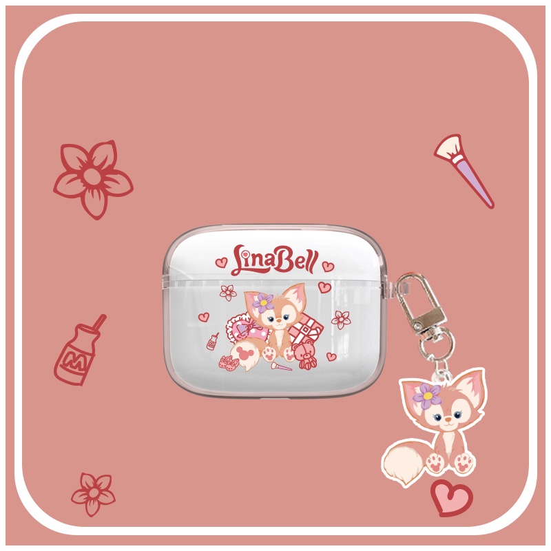 Vỏ Bảo Vệ Hộp Sạc Tai Nghe Airpods E9 TWS Bằng TPU Mềm Trong Suốt + Mặt Dây Chuyền Đơn Giản Chống Sốc Hiệu Baseus Bowie