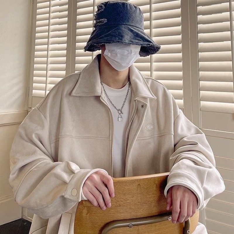 Áo Khoác Da Lộn Vintage Nam Nữ