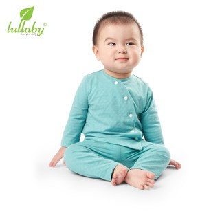 Lullaby bộ quần áo dài tay sơ sinh cài lệch - nh5859b