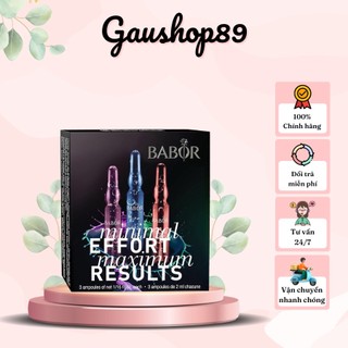 [BABOR] [Có sẵn, hàng Mỹ] Set 3 loại serum Babor Minim Effort Maximum Results