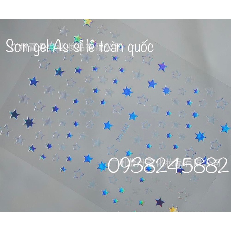 Sticker cực quang trang trí móng