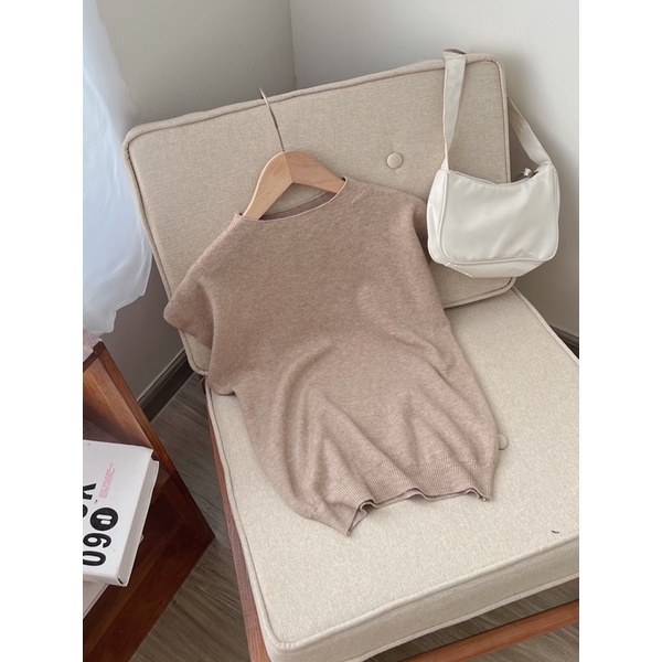 Áo len tay hến lông thỏ siêu mịn