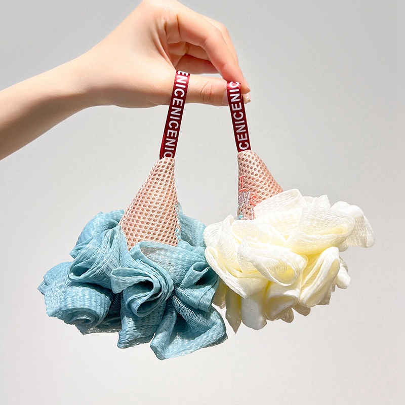 Bông Tắm Tạo Bọt Hình Que Kem Mềm Mại Dễ Thương