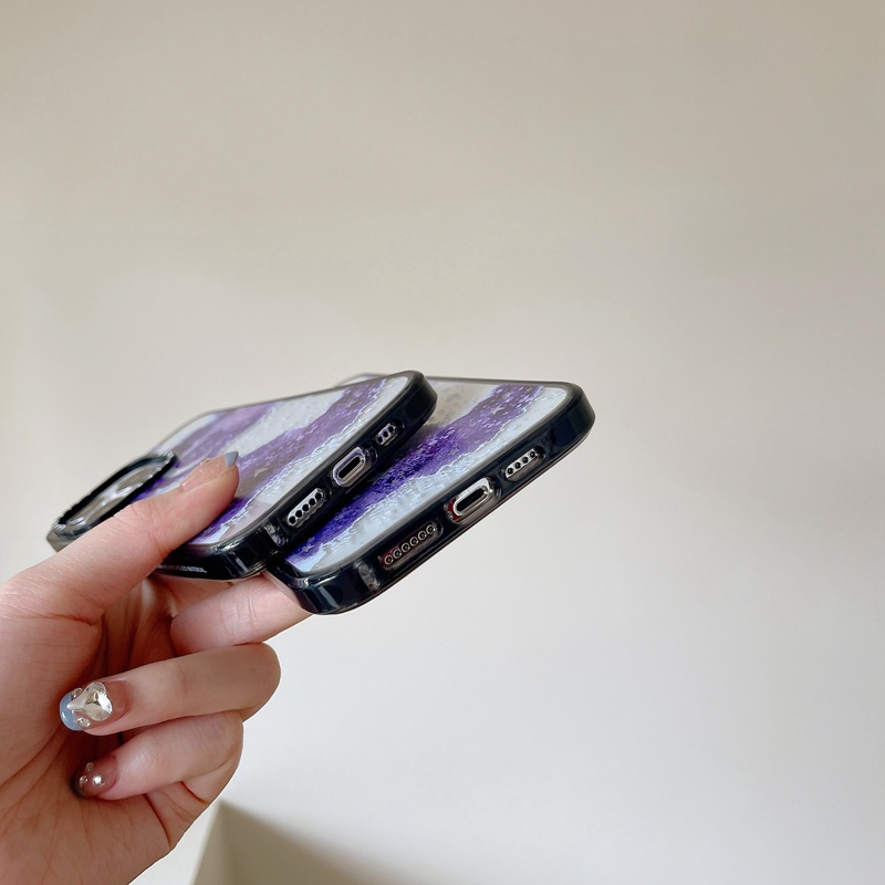 Ốp Điện Thoại Nhựa PC Cứng Mạ Màu Hình Bầu Trời Đêm Cho iPhone 14 14Pro 11 12 13 Pro Max