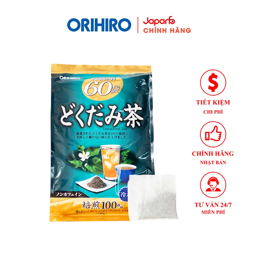 Trà diếp cá Orihiro hỗ trợ thanh nhiệt, thải độc 60 gói/túi