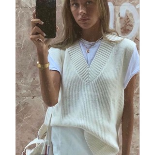 vest knit HM nude