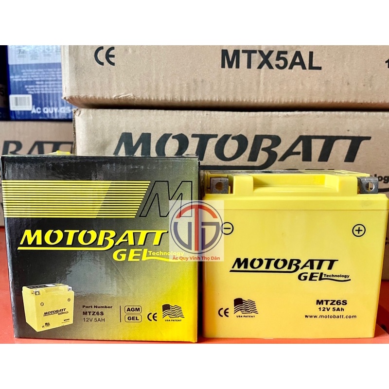 Bình ắc quy GEL Motobatt MTZ6S (Bình Lỡ)
