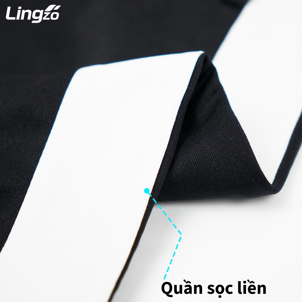 Quần dài thể thao nam 3 sọc LINGZO cao cấp quần dài vải poly co dãn mềm mịn không nhăn không xù phong cách thể thao