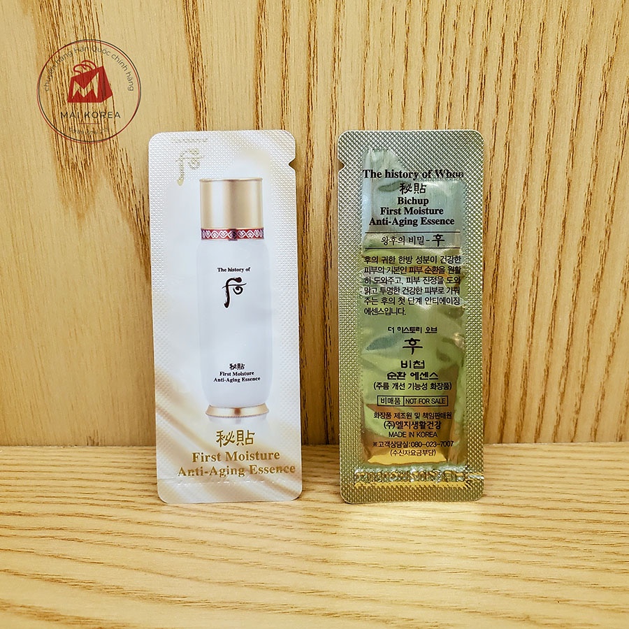 Tinh chất khởi nguồn tuần hoàn Whoo Bicheop First Care Moisture Anti-Aging Essence (sample gói 1ml)