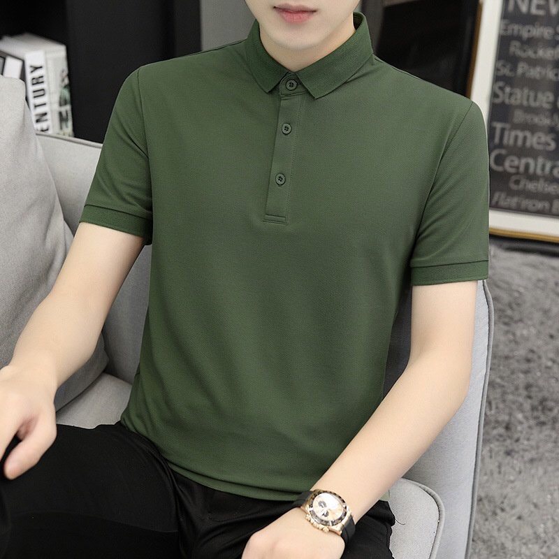 Áo Thun Nam, Áo Polo Nam Có Cổ Vải Cá Sấu Cotton Cao Cấp.Chất Lượng.