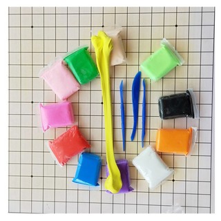 Đất sét nhật tự khô set 12 gói đủ màu