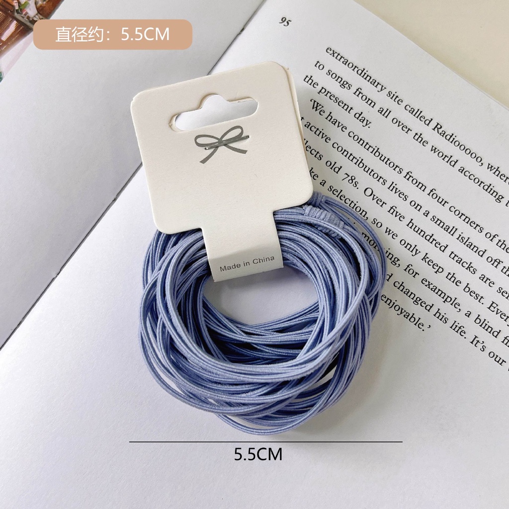 Dây Buộc Tóc Nhiều Lớp Co Giãn Tốt Phong Cách Hàn Quốc Đơn Giản Dễ Phối Đồ