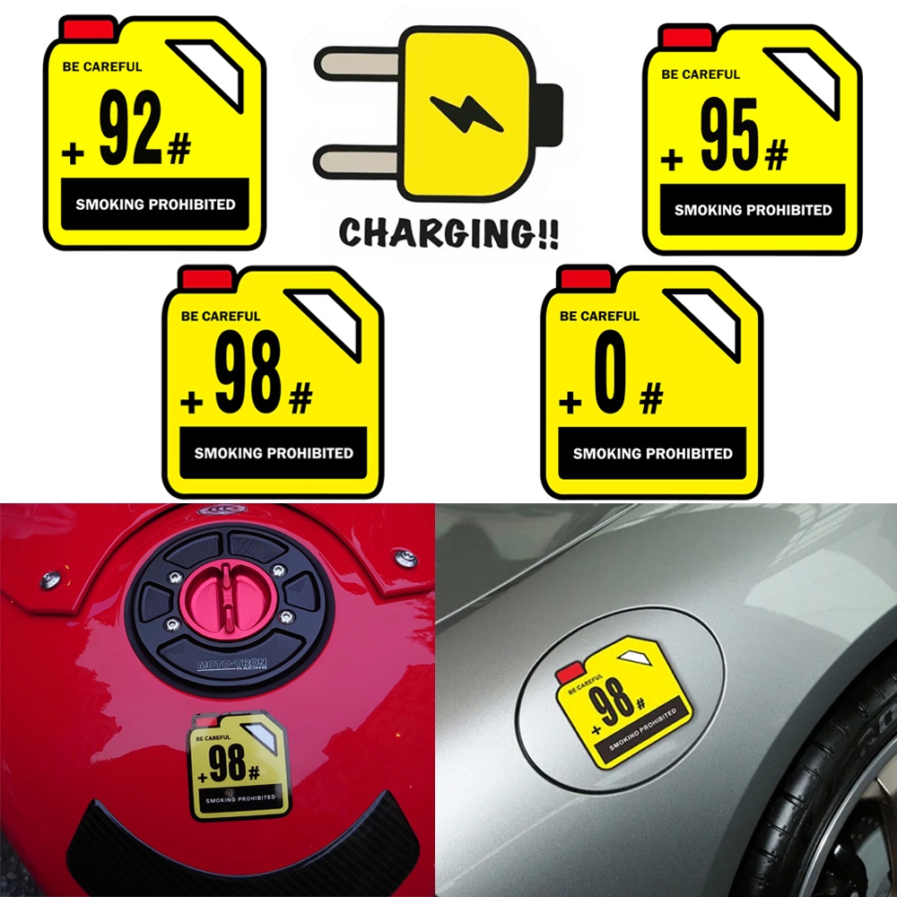 Miếng Dán Trang Trí Nắp Bình Xăng Xe Hơi Cá Tính plus No 92 không. 95 không. 98 không. 0 Decal Dán Bình Xăng