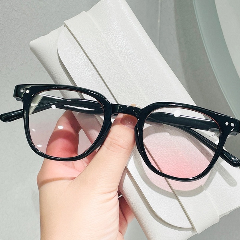 Gọng kính cận ngố tròn thời trang nữ cá tính phong cách Ulzzang chuẩn UV400 chống bức xạ và ánh sáng xanh đẹp giá rẻ 041