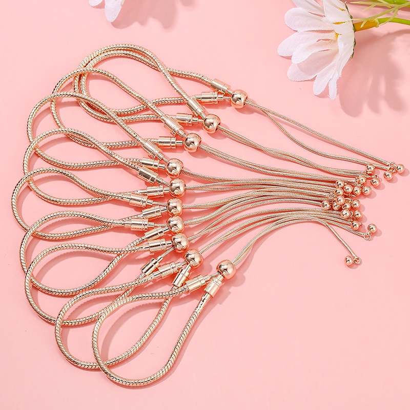 Baopon Vòng Tay Dây Xích 3mm Tự Làm Có Thể Điều Chỉnh Kích Thước Thời Trang Cho Nam Và Nữ