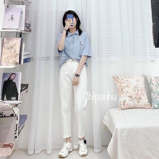 Quần Baggy Nữ Lưng Cao, Chất Mềm Dáng Basic