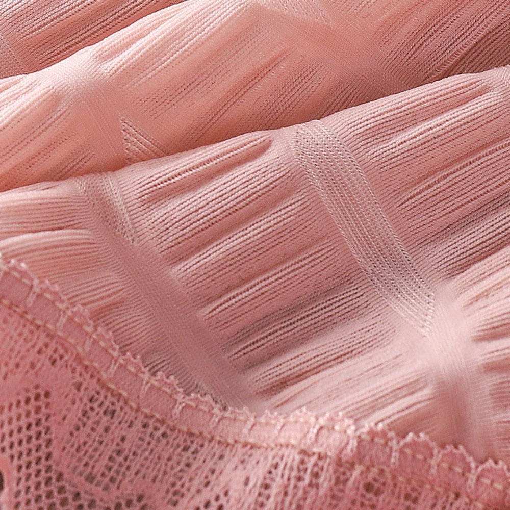 Quần lót nữ viền ren vải nhúng đẹp đính nơ xinh lưới hút mồ hôi thoáng mát đồ lót nữ 04