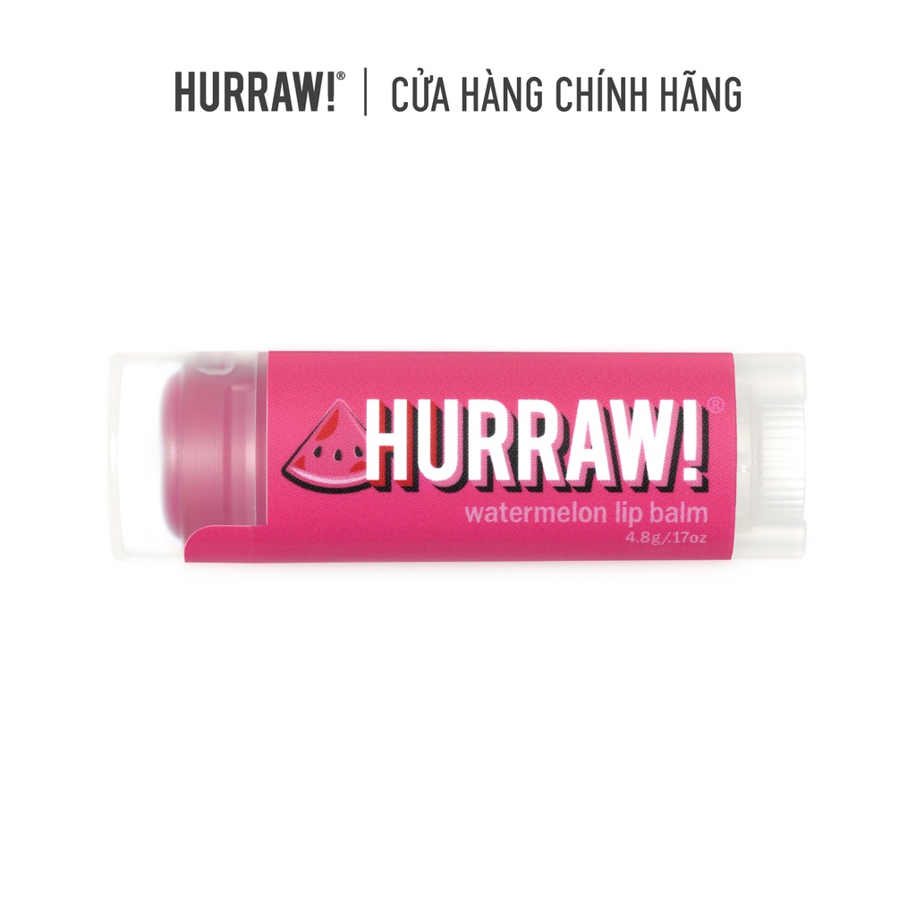 Son Dưỡng Vị Dưa - Hurraw Watermelon Lip Balm 4.8g/.17oz